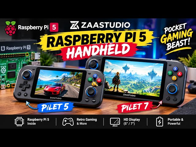 ZAASTUDIORaspberry Pi 5 Handheld - PiletIt's kinda like the unConsole, coming in twostyles