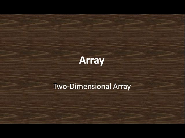 C Programming Tutorial for Beginners part 8 | Two – Dimensional Array in C Language