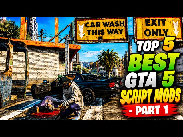 Top 5 Best Script Mods In GTA 5 - Part 1 || Best Scripts  For GTA V || GTA V Mods 2024