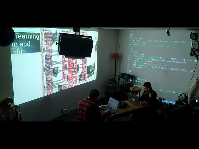 EMUTE06: Supercollider Livecoding & Javascript Performance - J. Chaim Reus & Joana Chicau