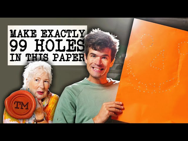 Make Exactly 99 Holes | Full Task | Taskmaster