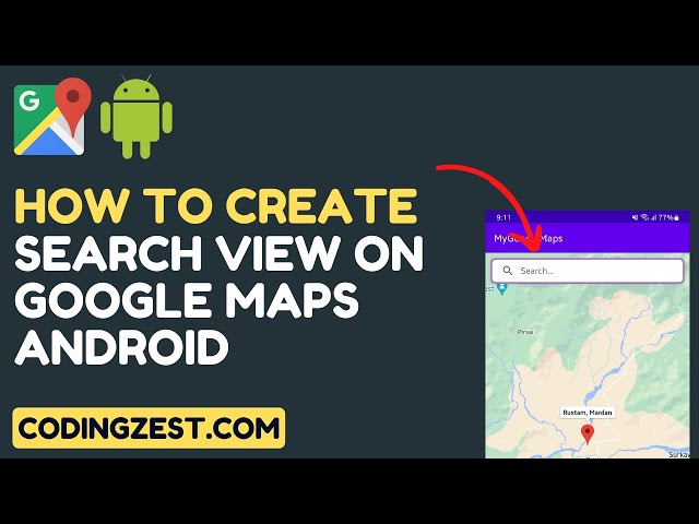 How to Create SearchView on Google Map in Android Studio | Step by Step Google Maps Android Tutorial