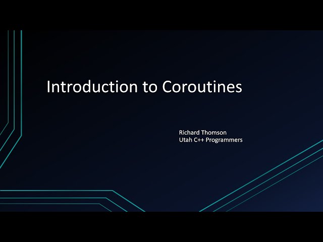 Introduction to Coroutines