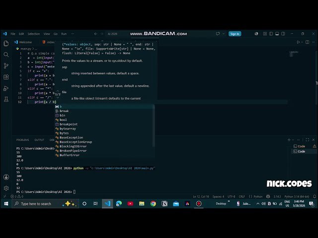 Build a Python Calculator in 5 Minutes! 🐍Video Project 1
