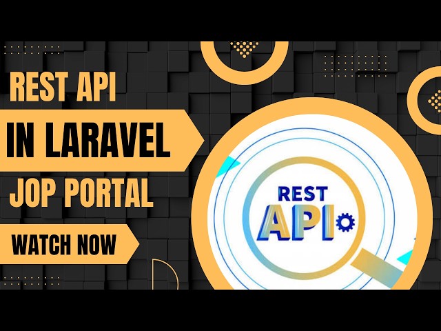 Laravel REST API Job Portal | Implement User Website Theme in Laravel MVC