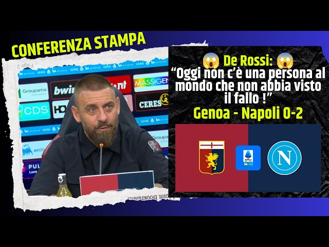 😱 De Rossi furious after Genoa-Napoli 0-2 Post-match press conference