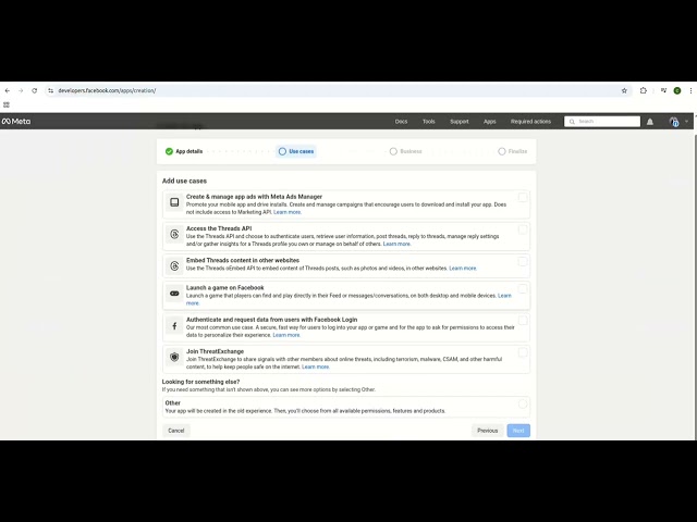 Create an App inside facebook developer account.