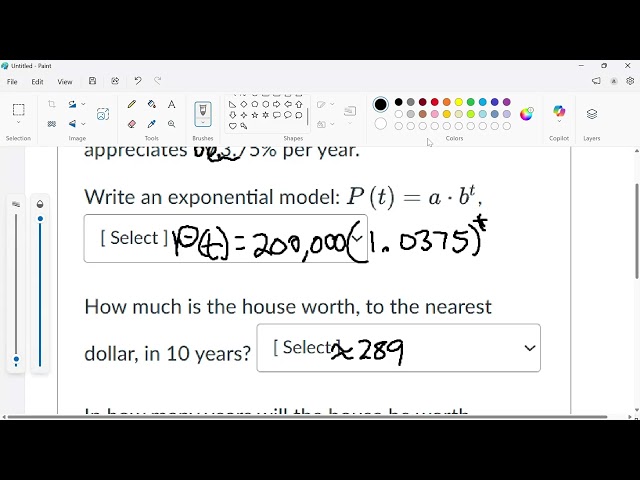 Precalculus Onramps Review 31 Exponential Function Word Problem