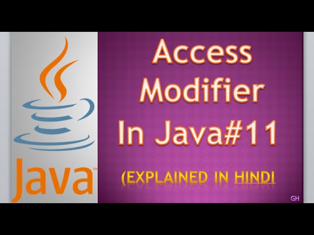 Access Modifiers in Java (Part-1) || Public, Protected, Default, Private || In Hindi