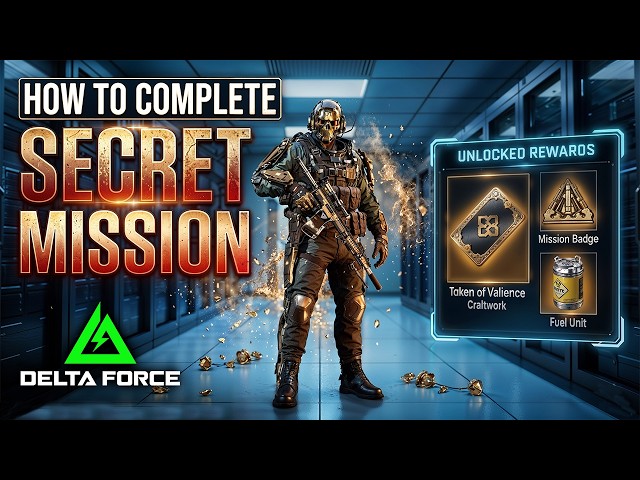 How to Complete the Secret Mission " OPERATION VALIANCE " in Space City | Delta Force ft. @DashDF