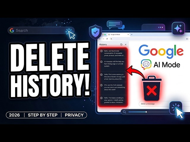 How to Delete Google AI Mode Chat History | (2026) Google AI Tutorial | Learn AI Tools