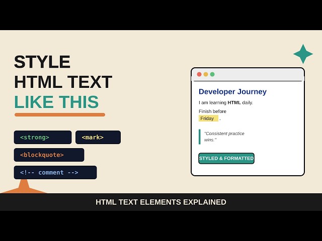 Stop Writing Boring HTML — Style, Format & Quote Text Like a Pro