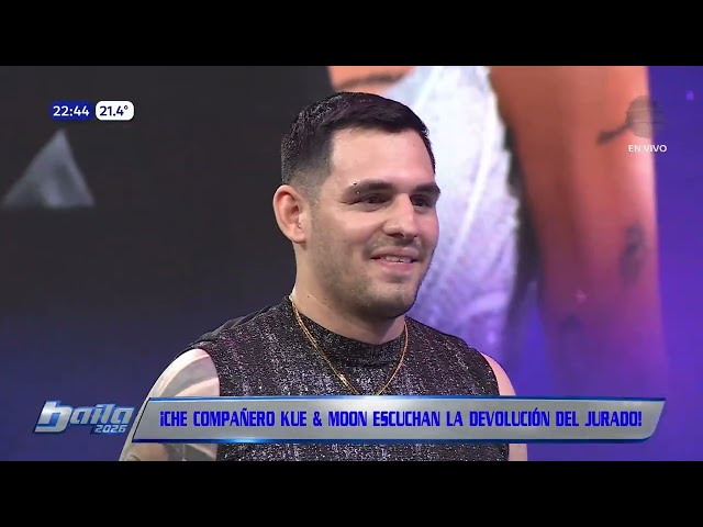 Milva eliminated the couple Che Compañero Kue and Moon #Baila2026 #TelefuturoPy