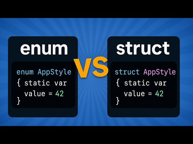 Enum or Struct for static in Swift? Best Practices for iOS development