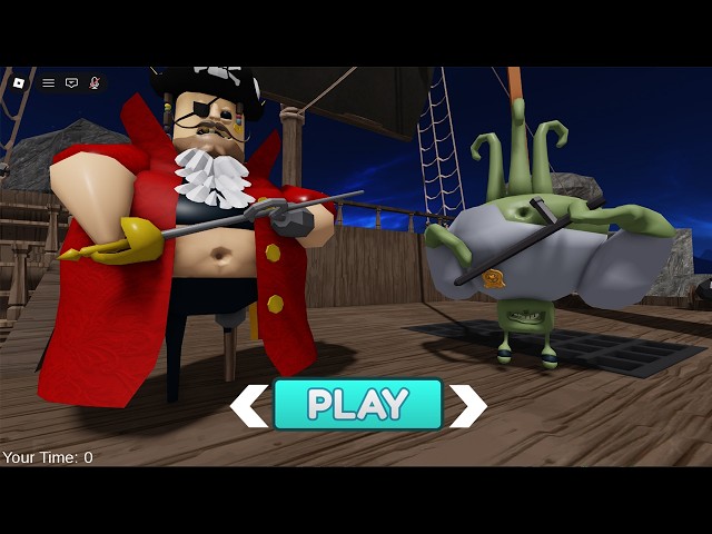 PIRATE BARRY'S PRISON RUN! (OBBY) - Alien Barry | New Skin Unlocked All Morphs Gameplay - SIREN COP!