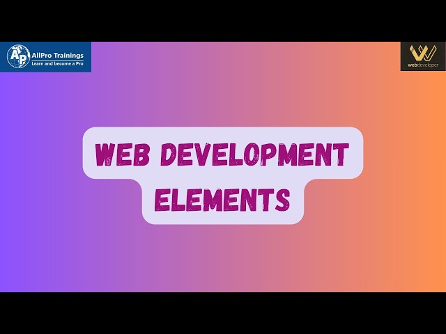 Web Development Elements 