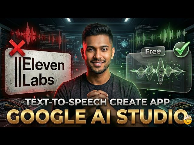 How to Build a Text-to-Speech Website using Google AI Studio | TTS App Development 2026