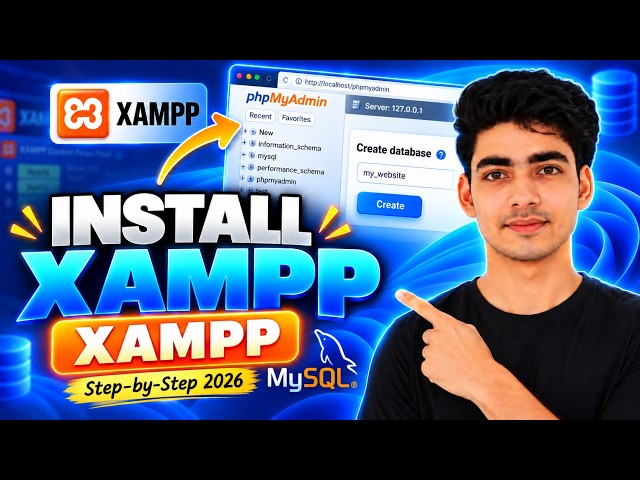 How to Install XAMPP Server on Windows 11 (2026) | Run PHP on Localhost + phpMyAdmin