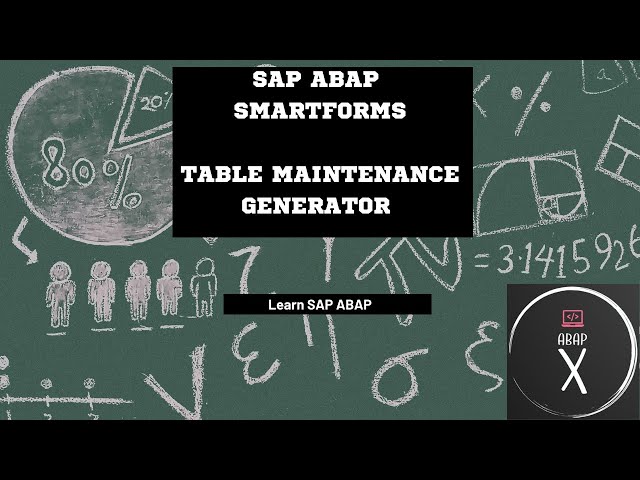 #abapx - How to create Table Maintenance Generator, TMG, TMG Events, T-code for TMG  #sap #sapabap