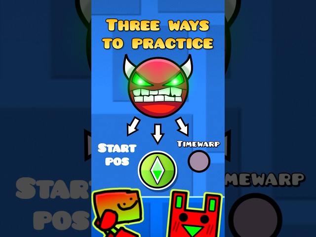 How to practice a Demon level in Geometry dash!