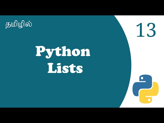 List In Python | List Sort In Python | Tutorial in Tamil | Tamil Programmer