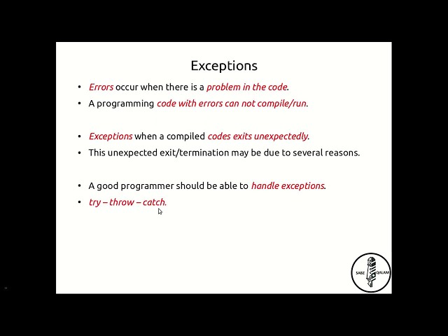 17: Exception handling (C++) - Easy
