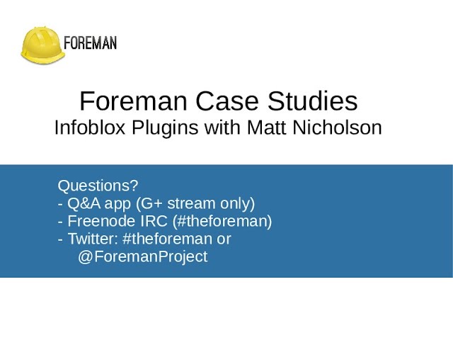 Case Study: Extending the Foreman-Proxy with Matt Nicholson