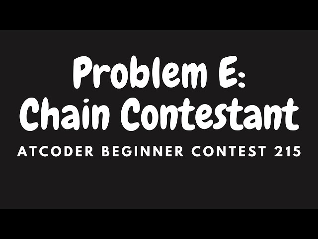 [Bitmask Dynamic Programming] ABC 215: Problem E - Chain Contestant