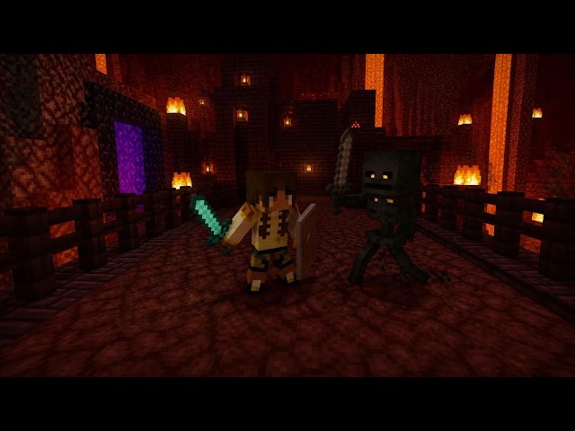 Minecraft java playthrough Ep 9 Getting wither skeleton skulls
