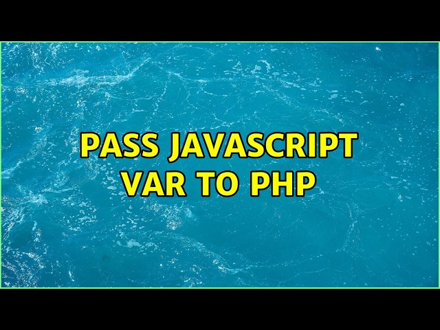 pass javascript var to php