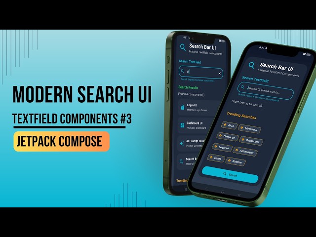 Modern Search UI | TextField Components #3 | Jetpack Compose Material 3