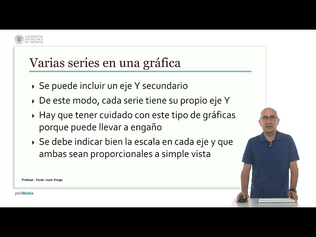 Matplotlib: Varias series en una gráfica | 44/77 | UPV