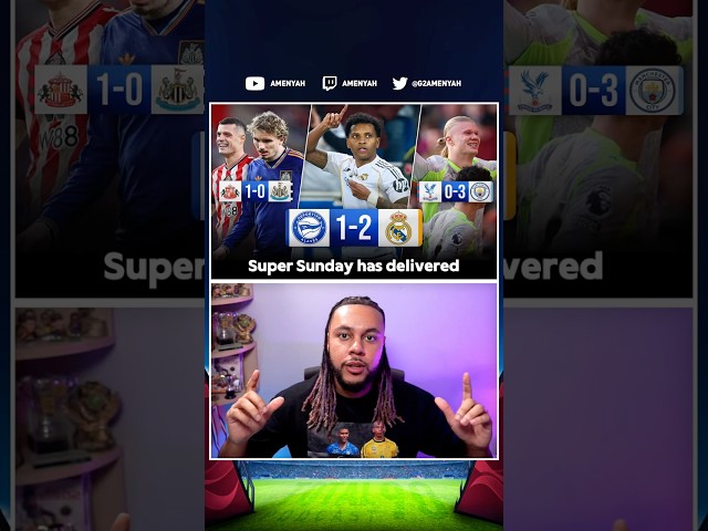 Super Sunday! City 3-0 Palace, Sunderland 1-0 Newcastle + more! 🔥