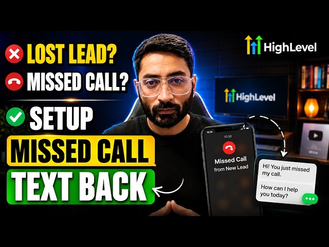 Never Lose a Lead: Missed Call Auto-Reply in GoHighLevel