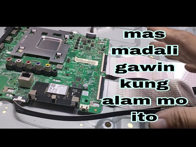 samsung model UA55RU7300G on & off