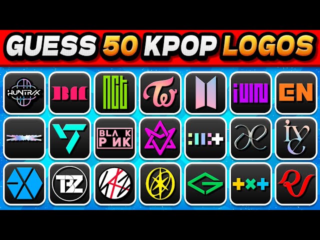 GUESS THE KPOP GROUP BY LOGO ✨ 50 Kpop Groups | Kpop Games 2025