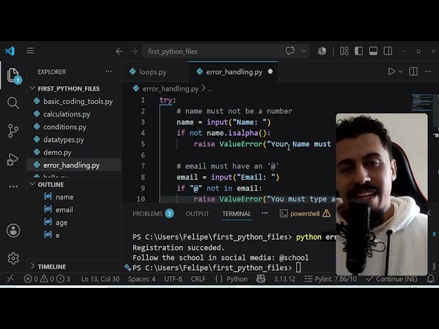 raising your own exceptions in python
