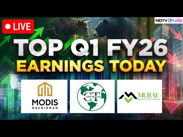 Q1FY26 Results LIVE I Q1 Results 2025 LIVE I Modis Navnirman Q1 Results I Cedaar Textile Q1 Results