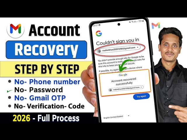 Gmail recovery without verification code | How to Recover Gmail Account | 2 step verification gmail