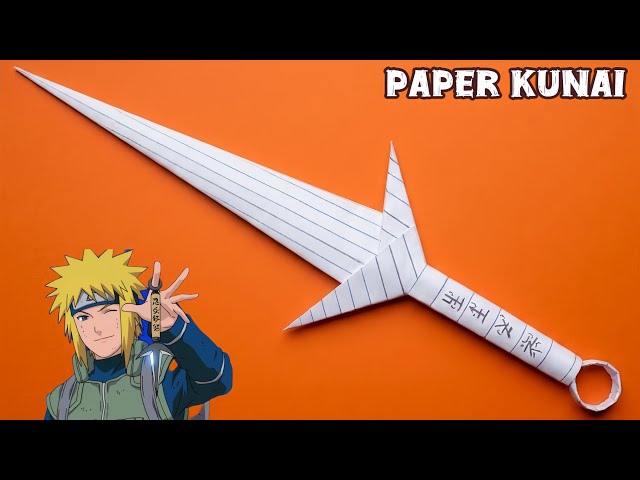 How to Make REAL Paper Kunai 🔥 (Easy Ninja paper Weapon)” ✅