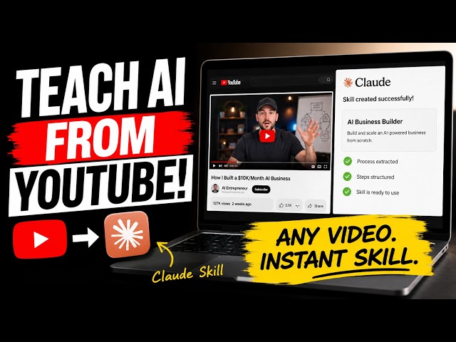 I Turned ANY YouTube Video Into a Claude Skill — Here's How