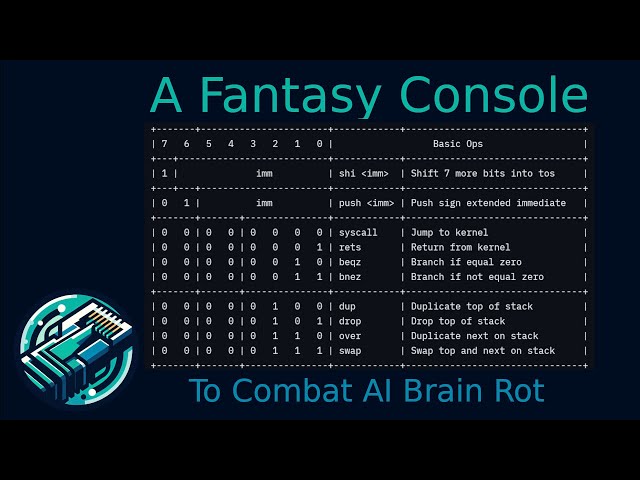 Let's Combat AI Brain Rot With A Fantasy Console!