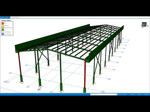 Concrete Gutter to Steel Portal Frame