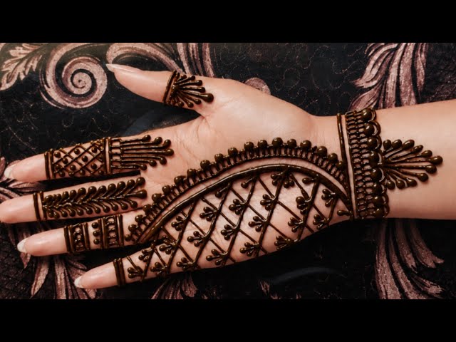 Simple Mehndi Design| Easy Mehndi Design For Front Hand Mehndi Design| Mehndidesign #mehndi 