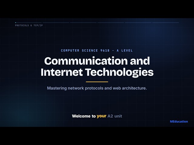 A2: Communication and Internet Technologies | A Level Computer Science Unit | Cambridge 9618