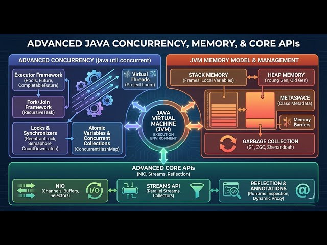Advanced Java Concurrency, Memory, and Core APIs #java #advance #ai #concurrency #memory #api