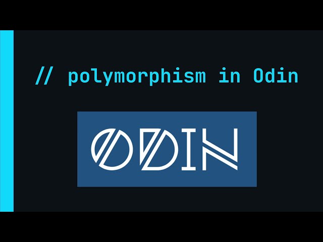 Odin Intro (2 / 2) - Polymorphism