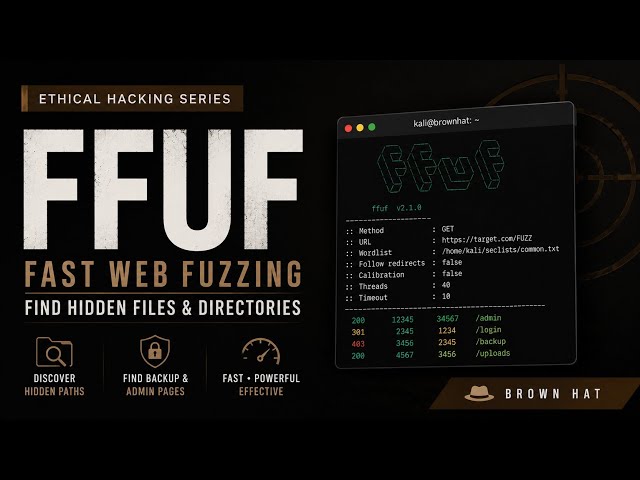 FFUF Tutorial for Beginners | Fast Web Directory Fuzzing | Kali Linux | Ethical Hacking