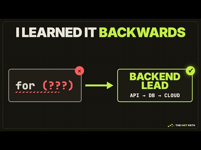 What 4 Years of Becoming a Backend Engineer Actually Taught Me