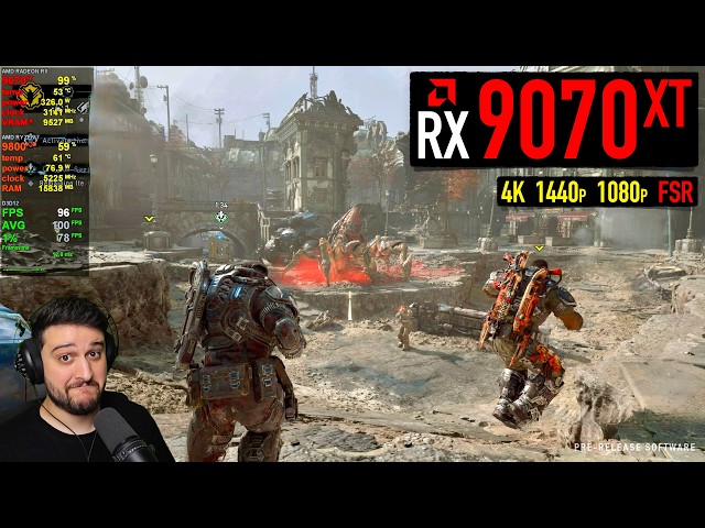 RX 9070 XT - Gears Of War: E-Day - Better Optimized for AMD?